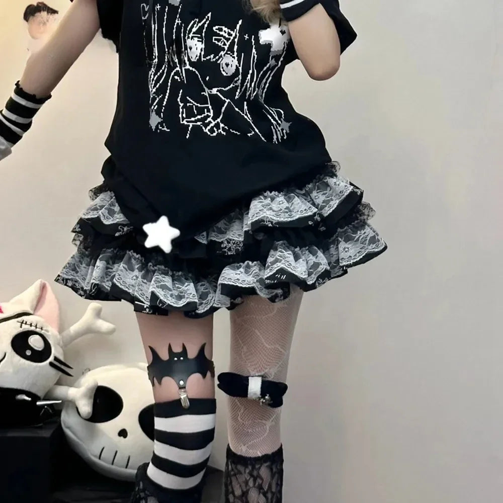 Lolita Gothic Lace Cake Skirt Main image