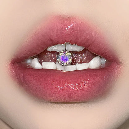 Glitter Sequin Star Mixed Color Tongue Ring