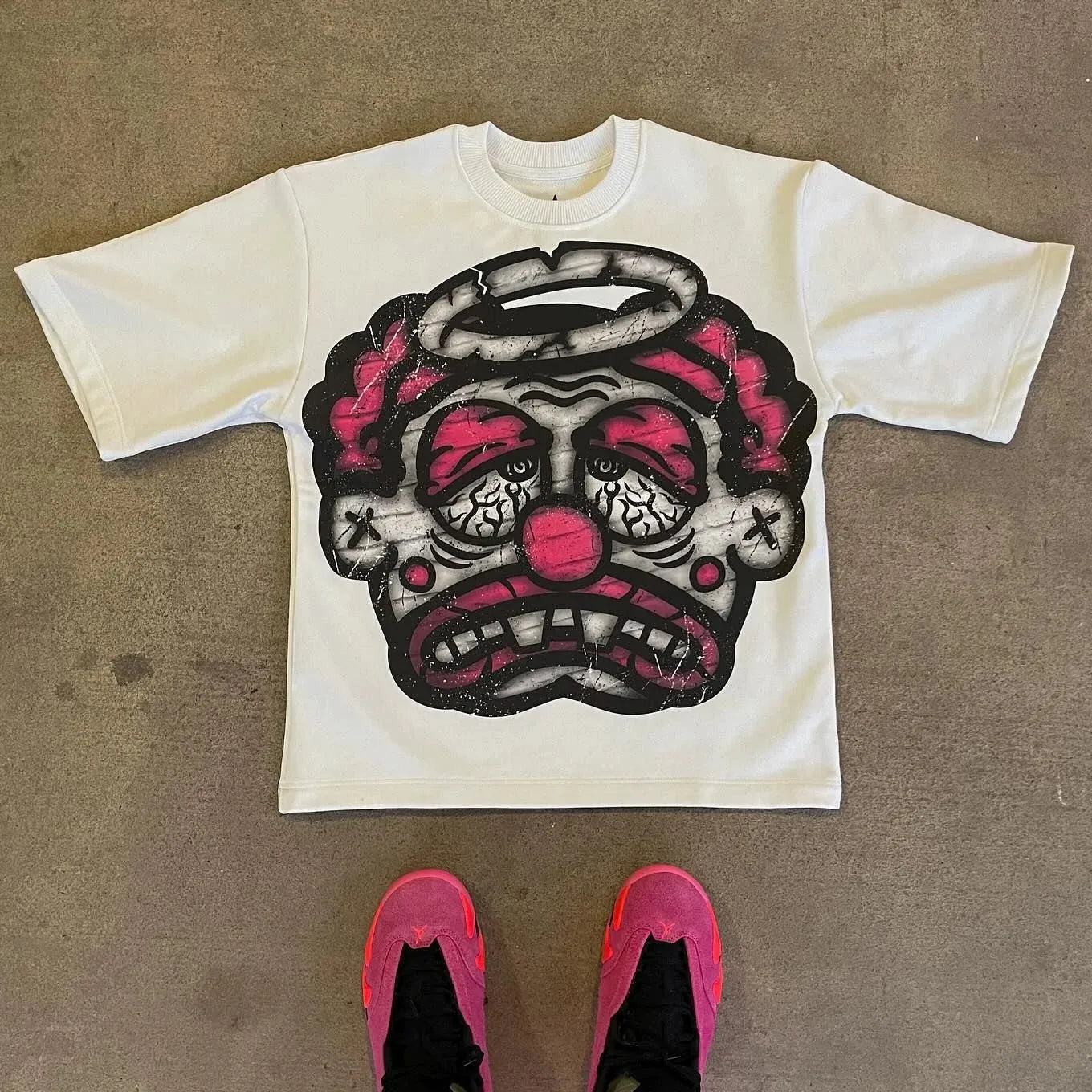 Trendy Y2K Character Graphic Cotton T-shirt
