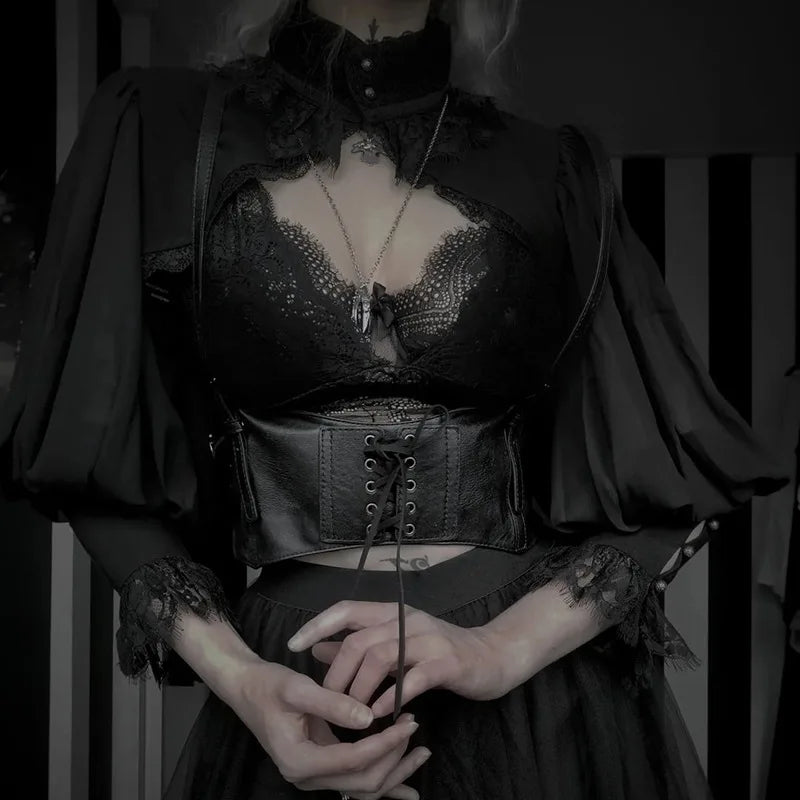 Victorian Inspired Mesh Top