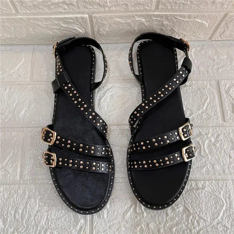 Fashion Rivet Strap Gothic Sandal Main image