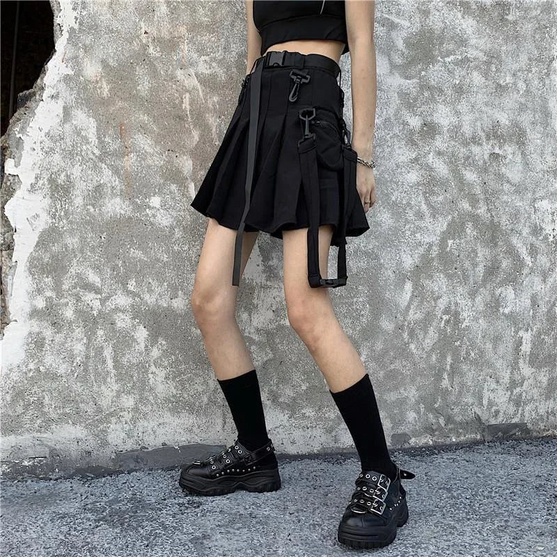 Pleated Harajuku Preppy Skirt