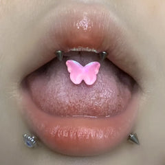 Super Soft Butterfly Flash Cute Tongue Ring