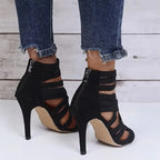 Fluorescent Green Peep Toe Gothic High Heel