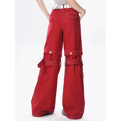 Grunge Baggy Straight Pants