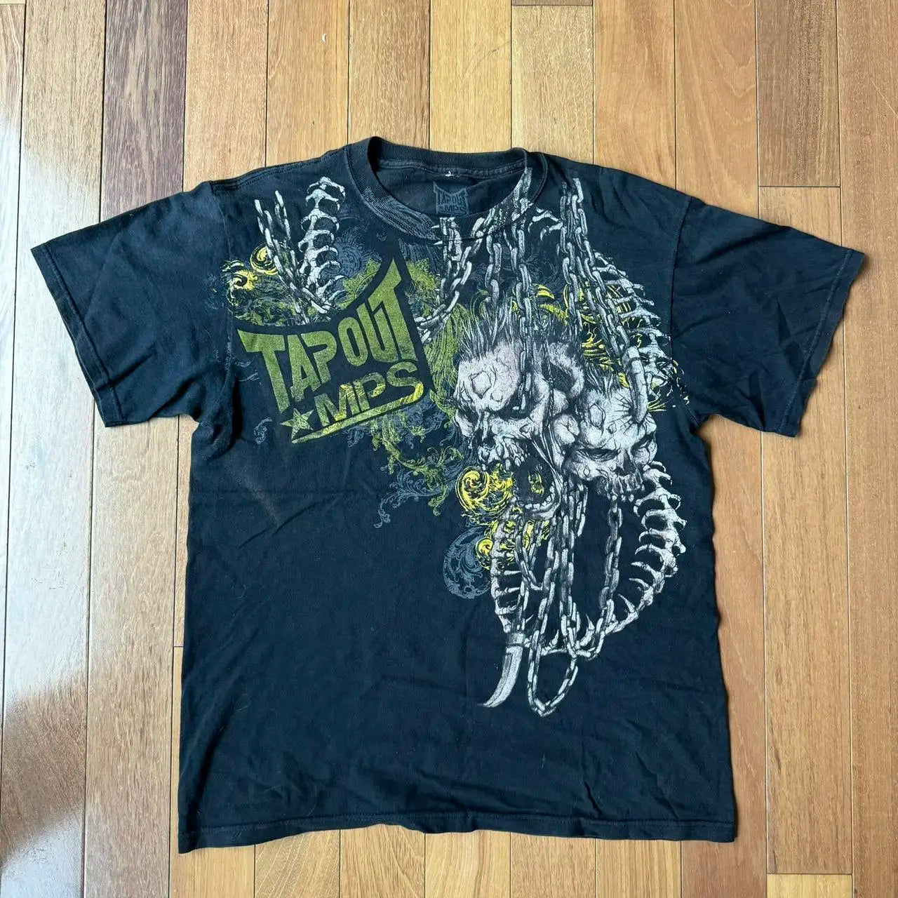 Tapout Skull Graphic Printed Cotton T-shirt