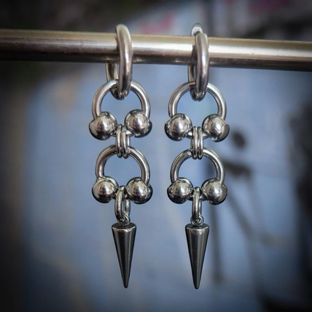 Silver Saturn 316L Stainless Steel Stud Earring