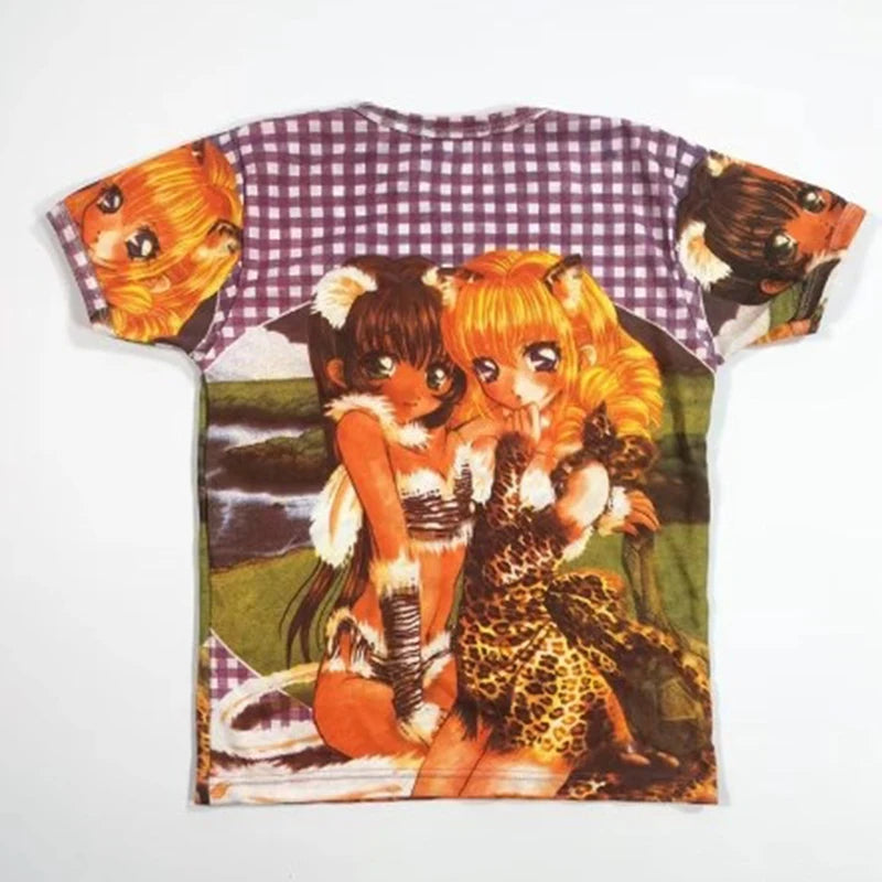 Cartoon Character Graphic Cotton T-shirt