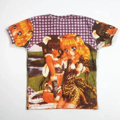 Cartoon Character Graphic Cotton T-shirt