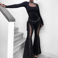 Gothic Bandage High Waist Pant