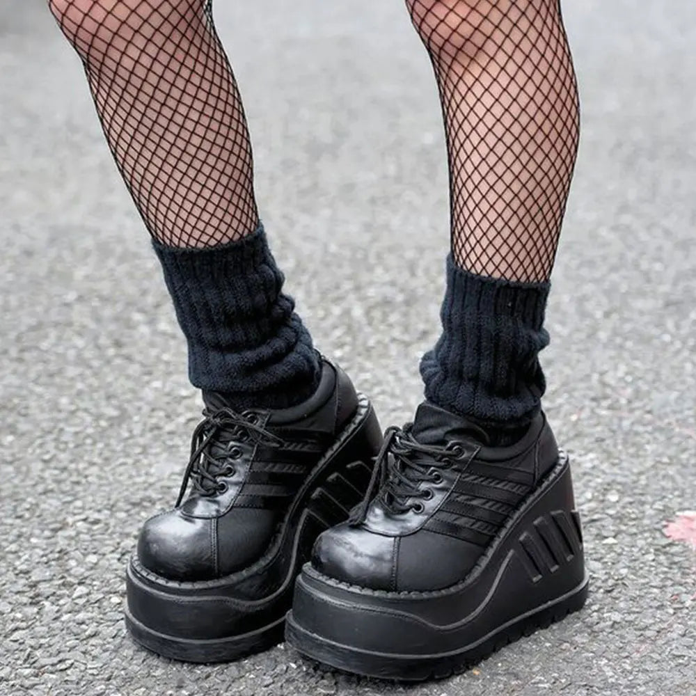 Vintage Gothic Lace-Up Platform Sneaker Main image