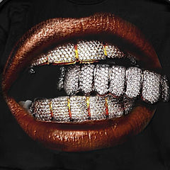 Gothic Teeth Graphic Cotton T-shirt