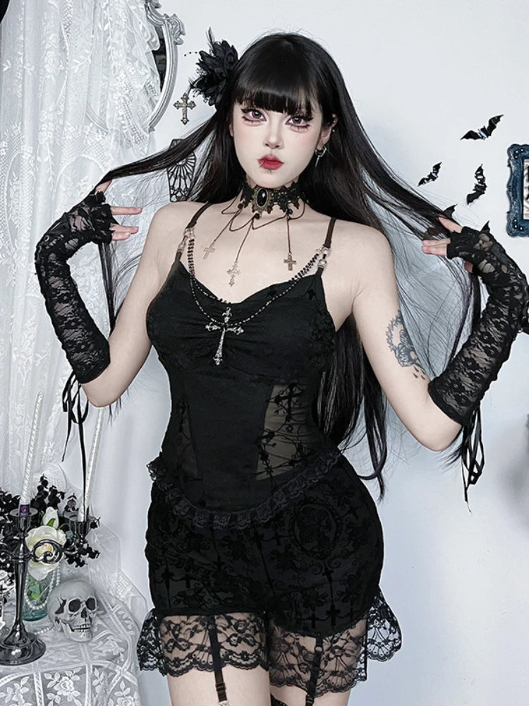 Chain Detachable Lace Corset