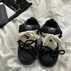 Gothic Wedge Chunky Platform Sneaker