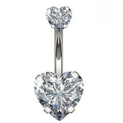 Crystal Round Gothic Surgical Belly Ring