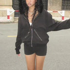 Faux Fur Collar Hooded Jacket
