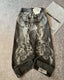 Washed Distressed Wide Leg Pants