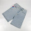Rhinestone Raw Edge Denim Short