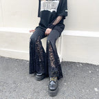 Lace Patchwork Flare Pants