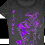 Cyber Graphic Vintage Cotton T-shirt