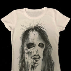 Aesthetic Letter Print Crop Cotton T-shirt