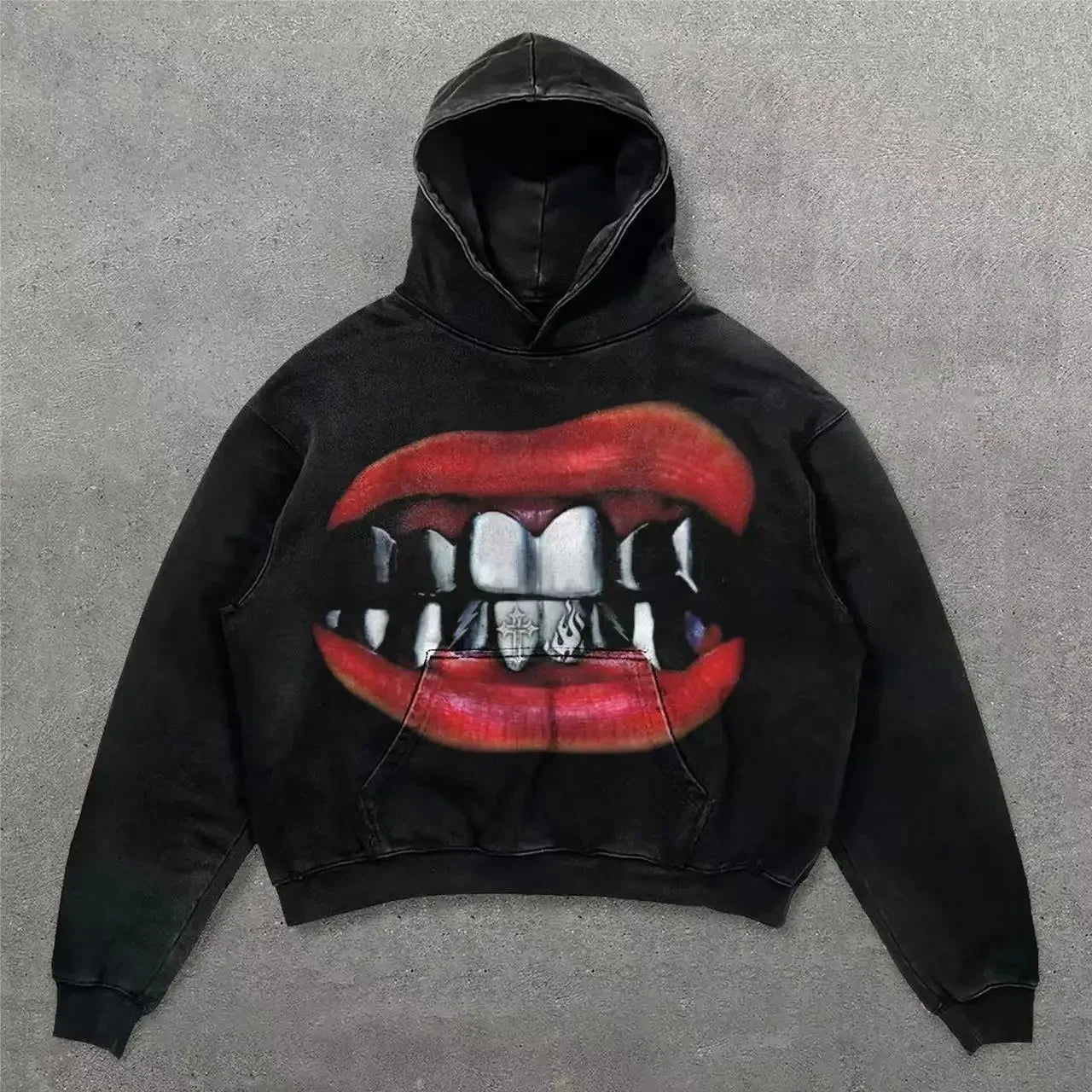 Y2K Gothic Hip Hop Hoodie Main image