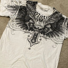 Retro Graphic Print Oversized T-shirt