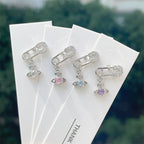 Silver Saturn 316L Stainless Steel Stud Earring
