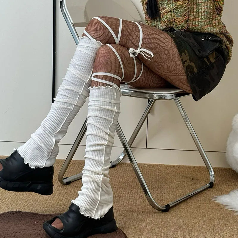 Gothic DIY Strappy Knee Sock