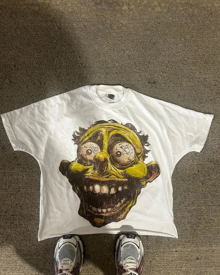 Gothic Hip Hop Graphic Cotton T-shirt Secondary image