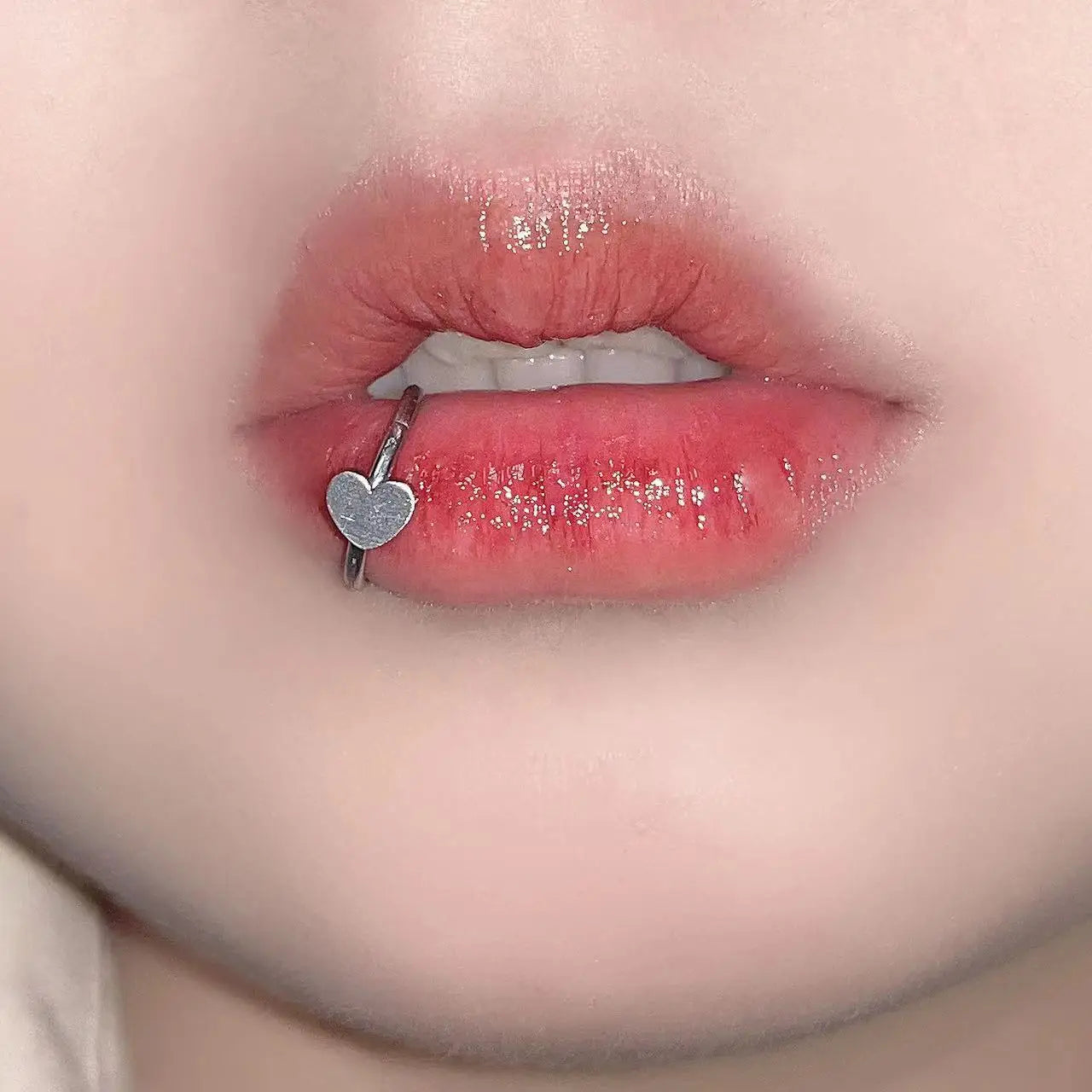 Hinged Star Heart Spicy Lip Stud