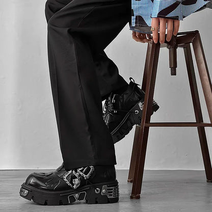 Punk Gothic Motorcycle Platform Sneaker