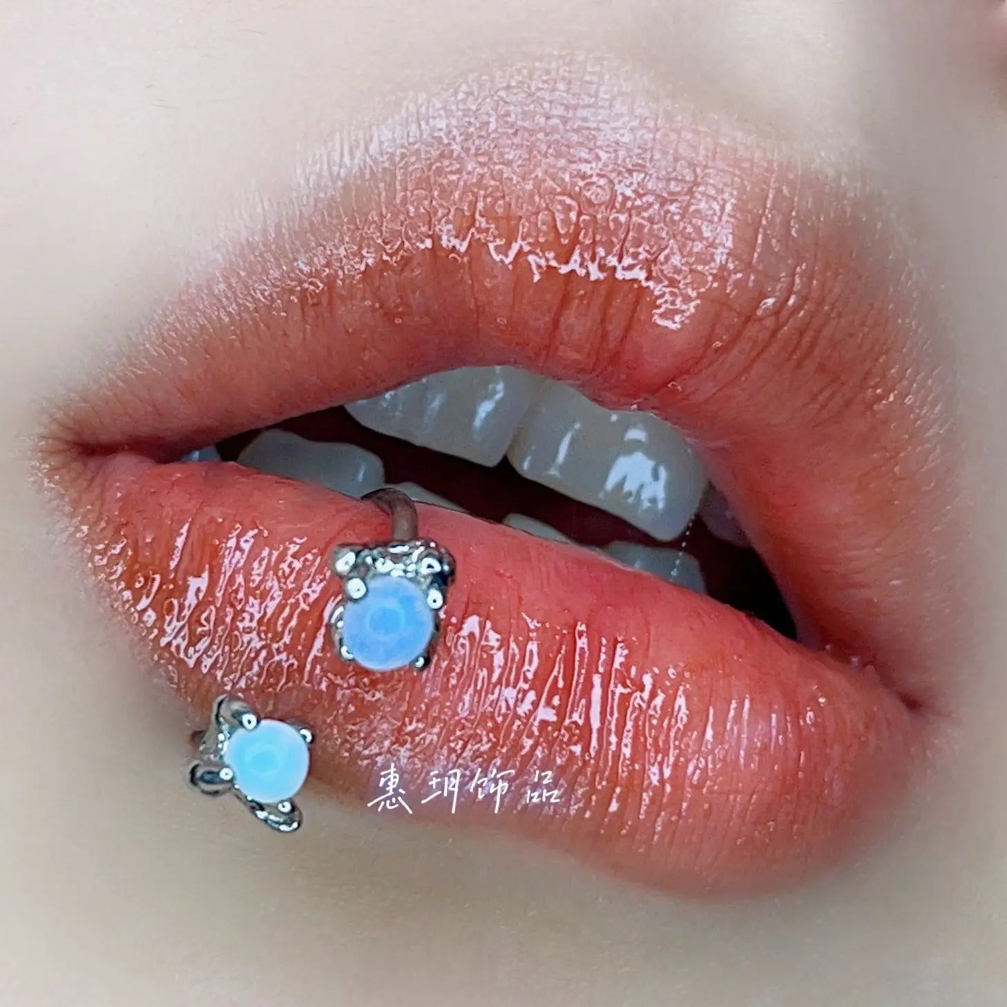 Dragon Claw Opal Lip Stud
