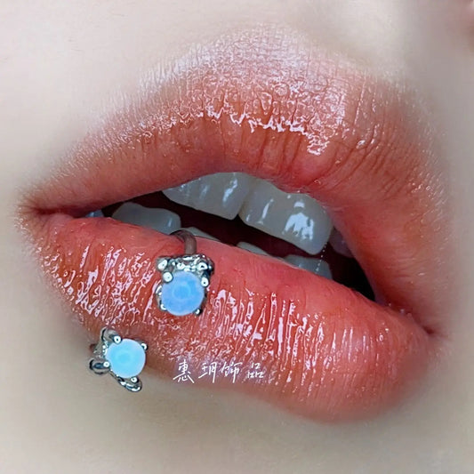 Dragon Claw Opal Lip Stud