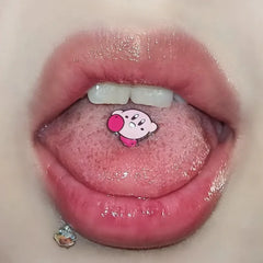 Cartoon Spike Anime Titanium Steel Tongue Ring