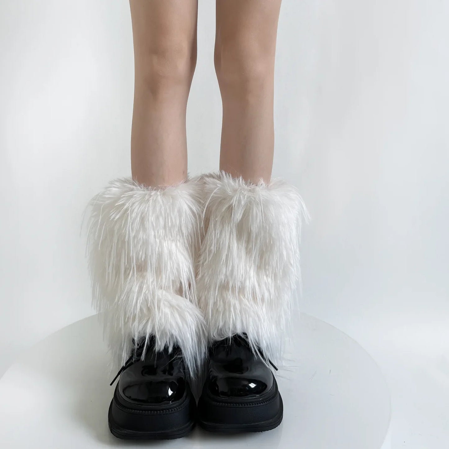 Gothic Harajuku Faux Fur Plush Sock