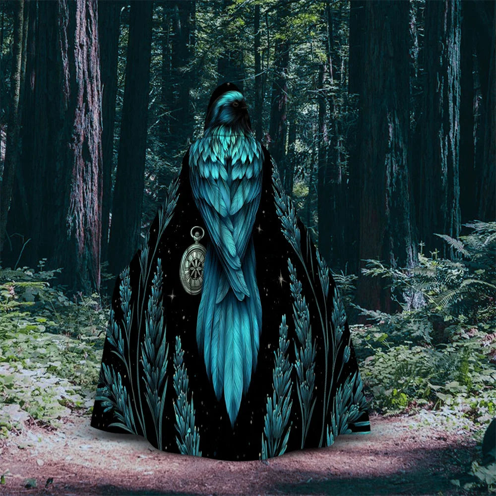 Blue Raven Embroidered Cloak Main image