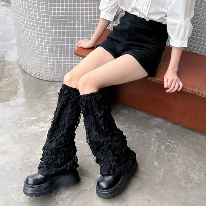 Gothic Ripped Japanese Knit Sock