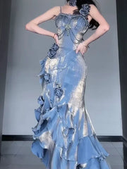 Lolita Fishtail Sleeve Midi Dress