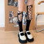 Gothic Strap Cotton Hollow Sock