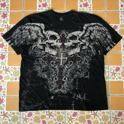 Pure Cotton Gothic Oversized T-shirt