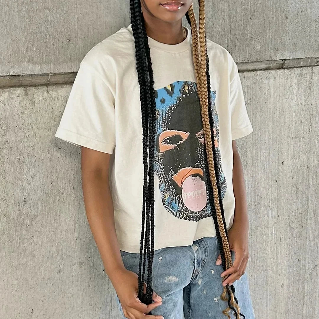 Y2K Character Graphic Print Oversized T-shirt Main image