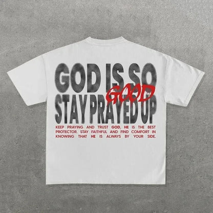 Hip Hop Letter Print Cotton Oversized T-shirt