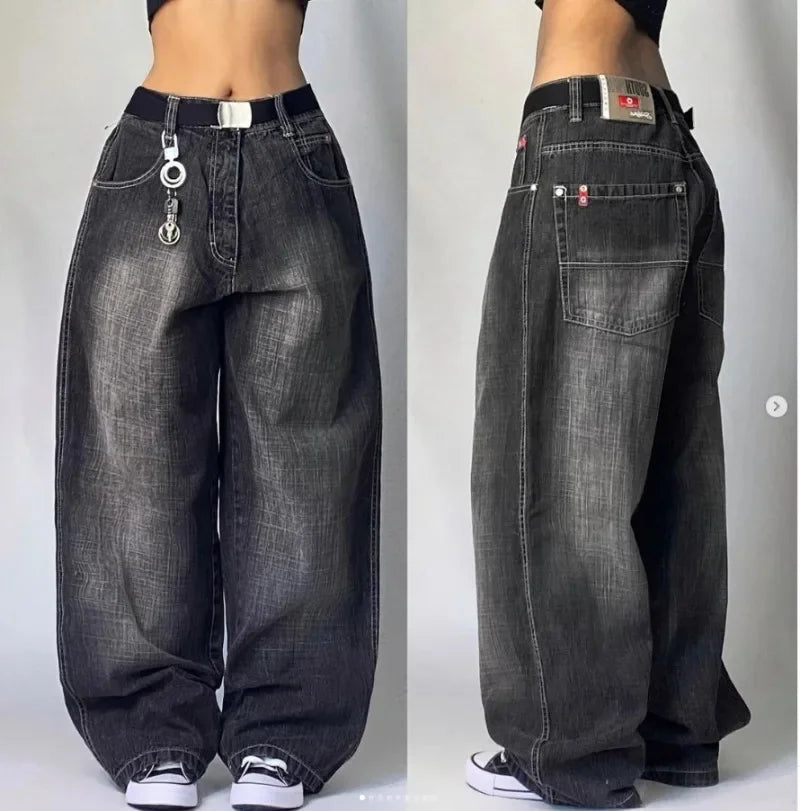 Gothic Skull Print High Waist Pant