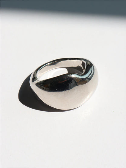 Geometric Gothic Titanium Steel Ring