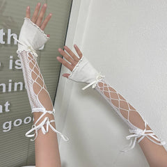 Gothic Punk Lace Strap Glove