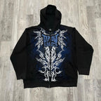 Y2K Gothic Printed Zipper Hoodie