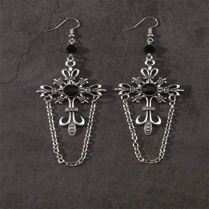Vintage Fairy Wings Grunge Hanging Earring