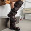 Wasteland Vintage Y2K Gothic Knee High Motorcycle Boot