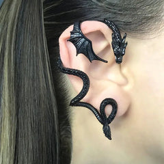Gothic Dragon Wrap Retro Animal Stud Earring